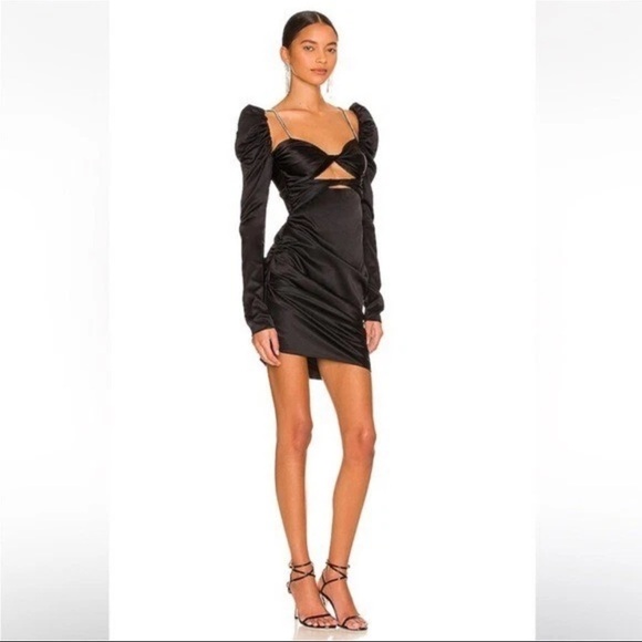 The Bar silk twisted rinestone mini dress - Picture 3 of 7